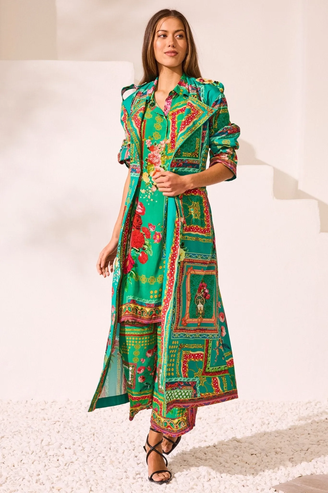Blooming Tales Trench Coat