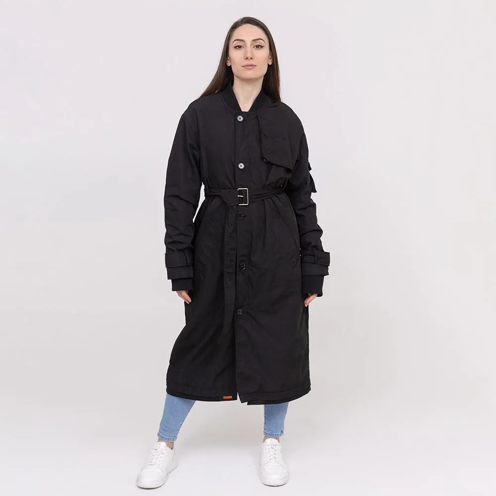 BOMBERS ORIGINAL Audrey Classic Trench Coat - Black