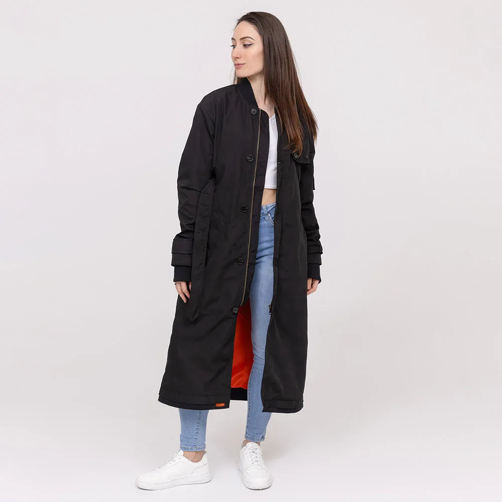 BOMBERS ORIGINAL Audrey Classic Trench Coat - Black