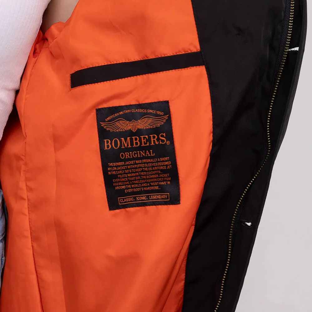 BOMBERS ORIGINAL Audrey Classic Trench Coat - Black
