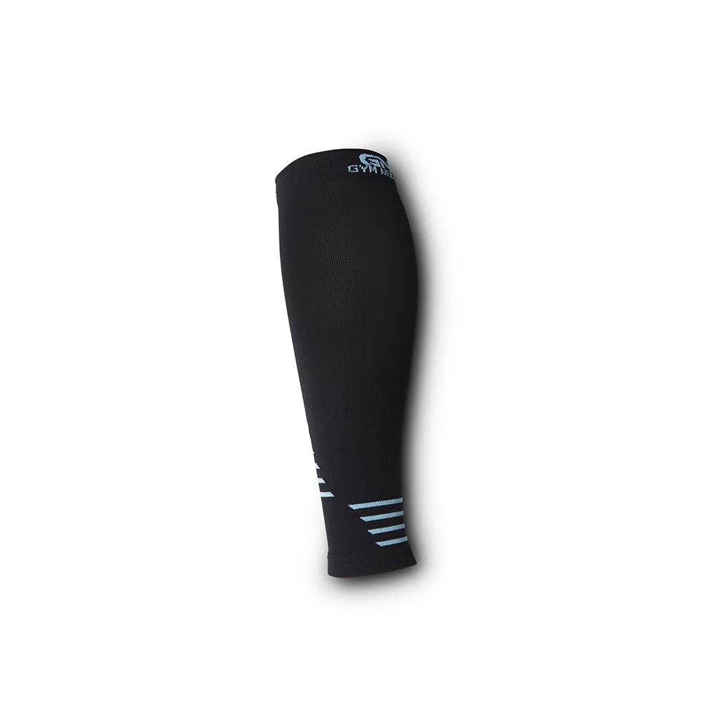 Calf Compression Sleeve for Men & Women - Black & Blue Pair