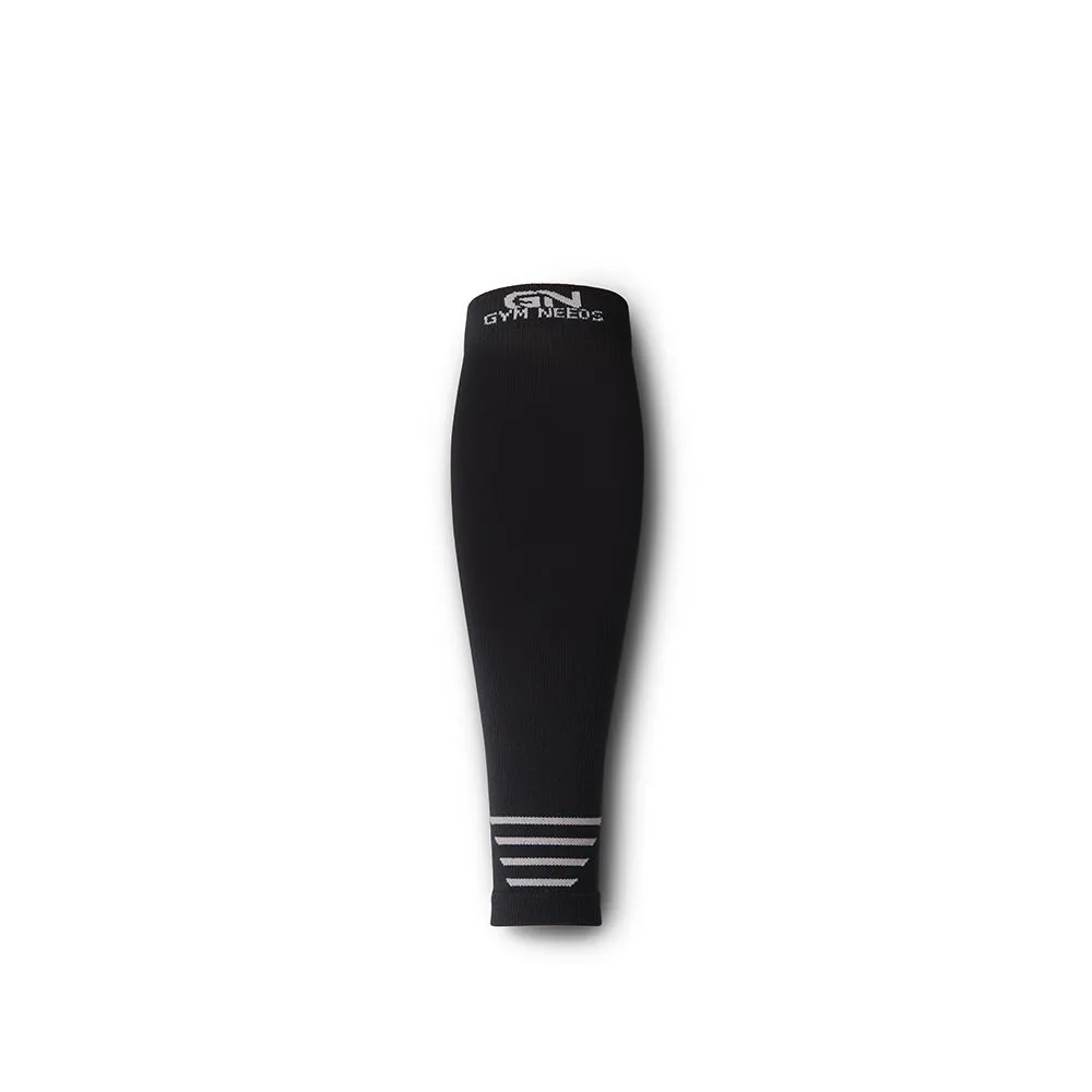 Calf Compression Sleeve for Men & Women - Black & Gray Pair