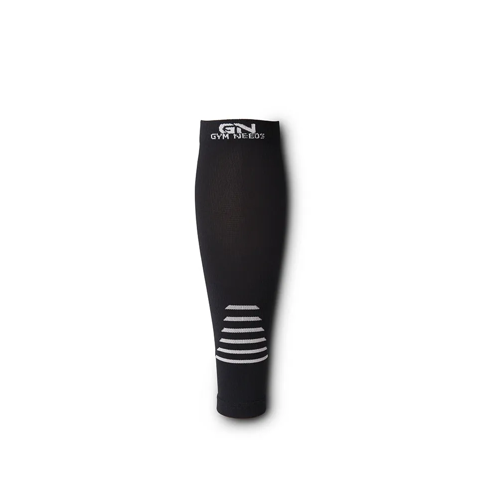 Calf Compression Sleeve for Men & Women - Black & Gray Pair