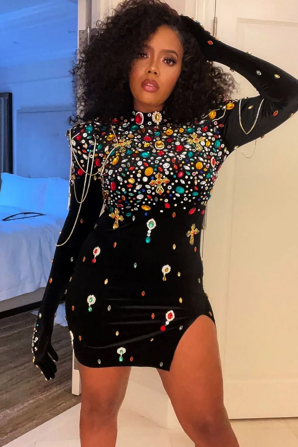 Charmaine Diamante Dress