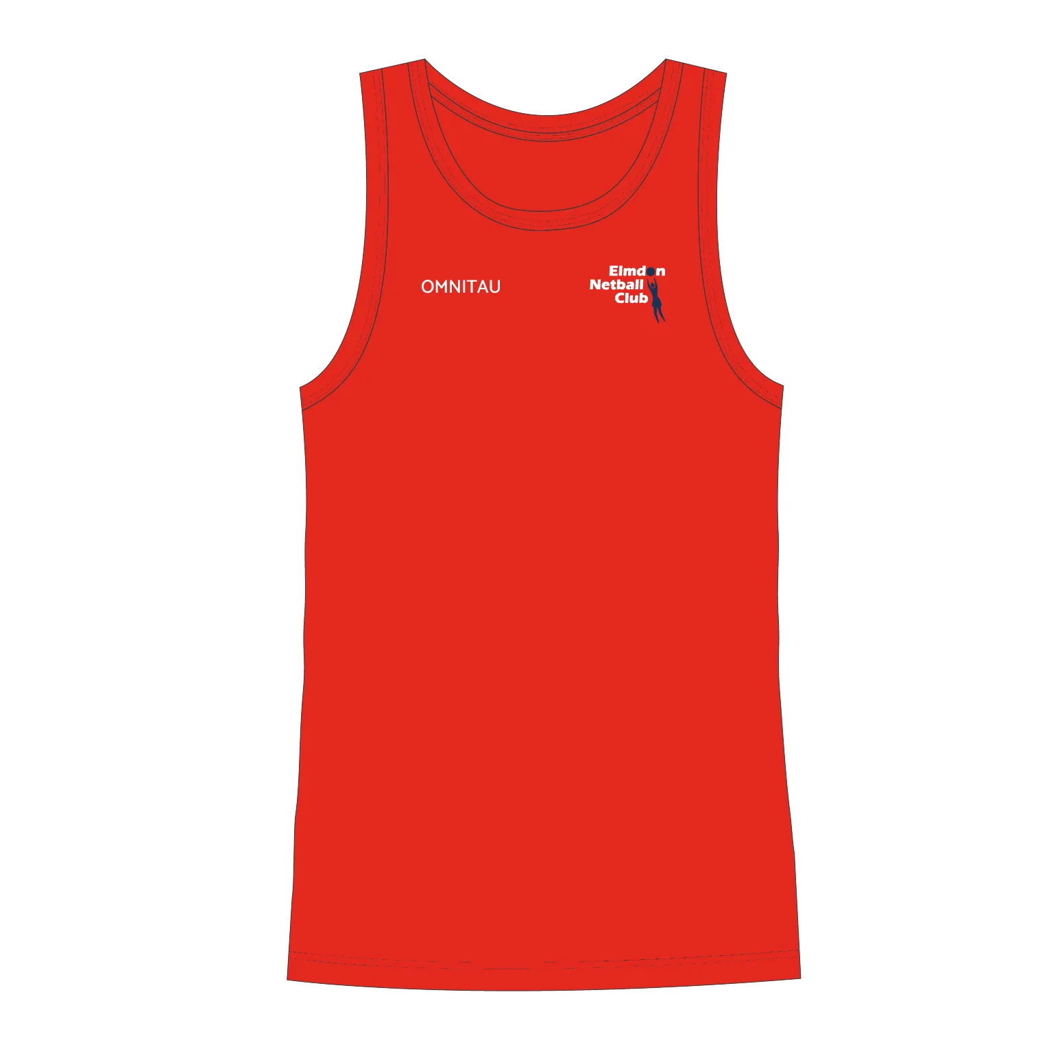 Elmdon Netball Club Women's Training Vest - Red