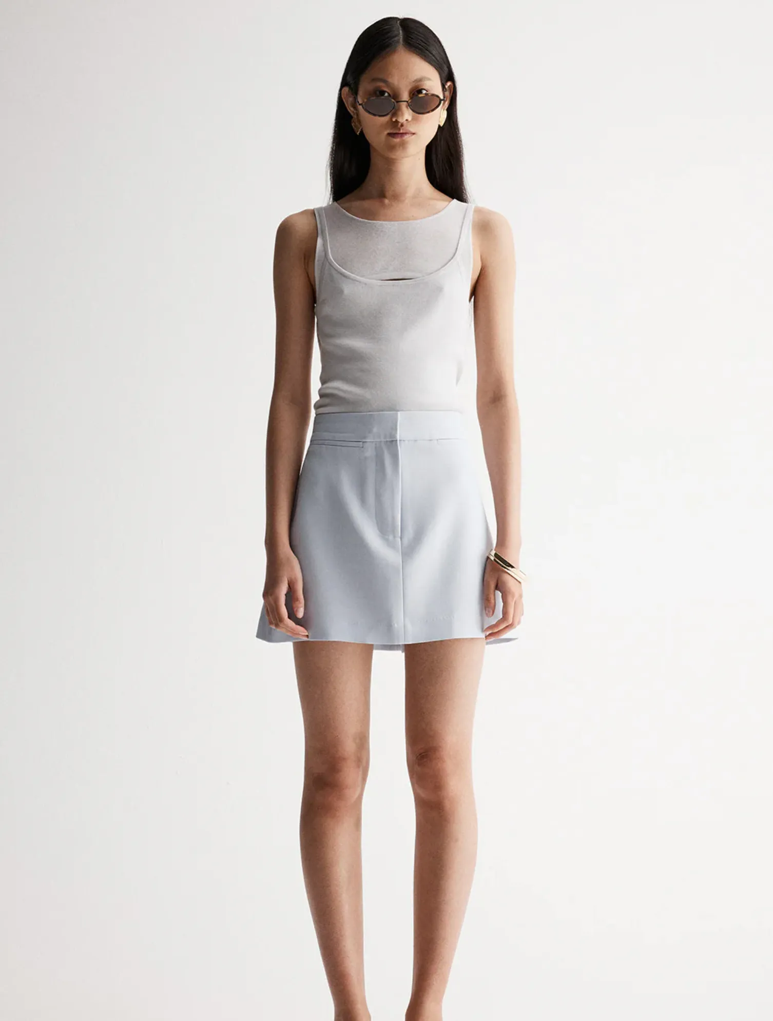 ELOWEN MINI SKIRT | BLUE