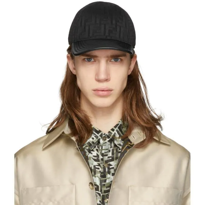Fendi Black Forever Fendi Mesh Cap