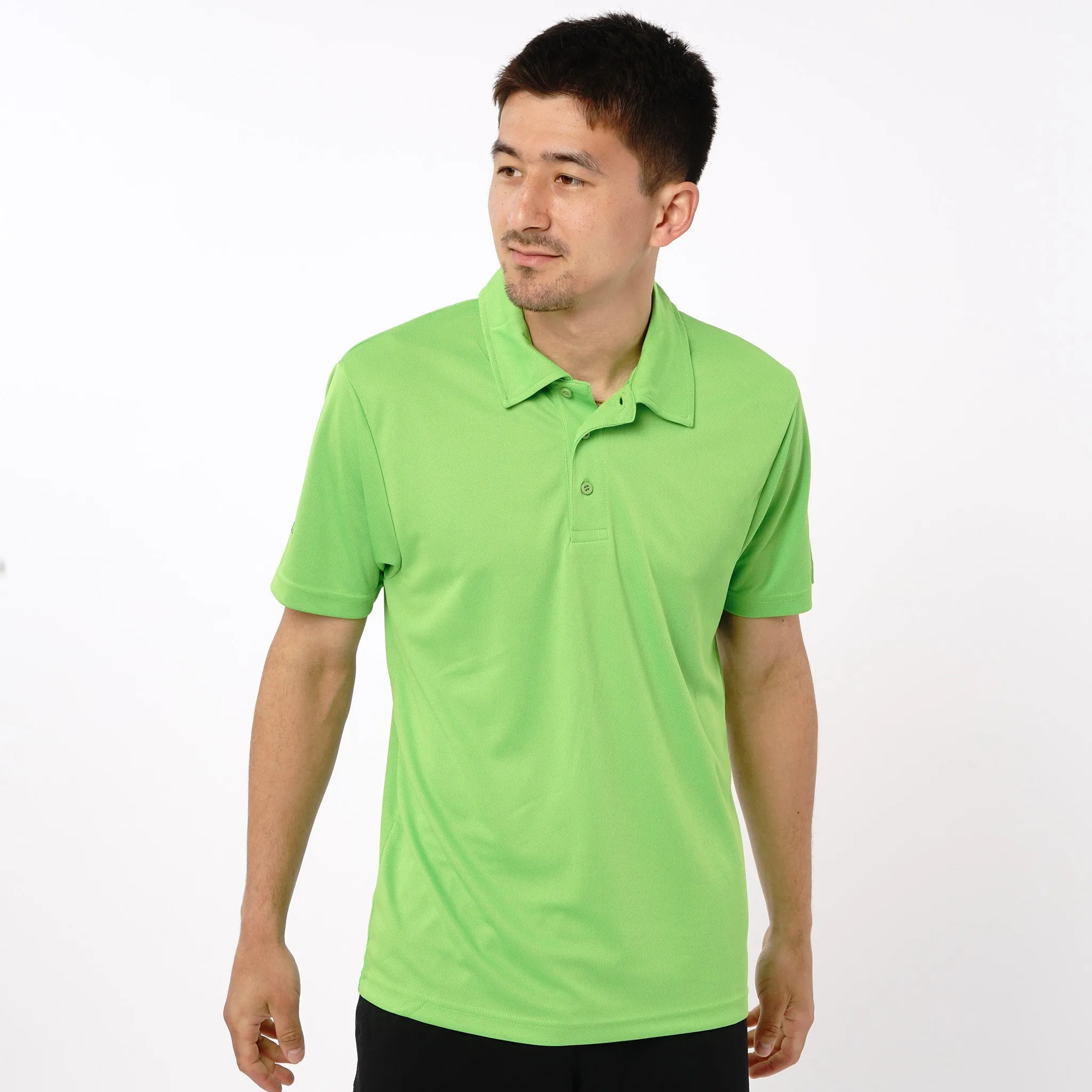Omnitau Men's Classic Golf Polo Shirt - Lime Green