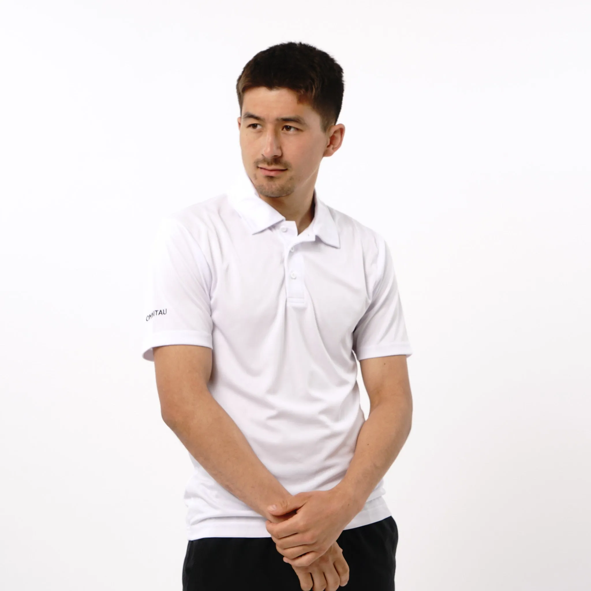 Omnitau Men's Classic Golf Polo Shirt - White
