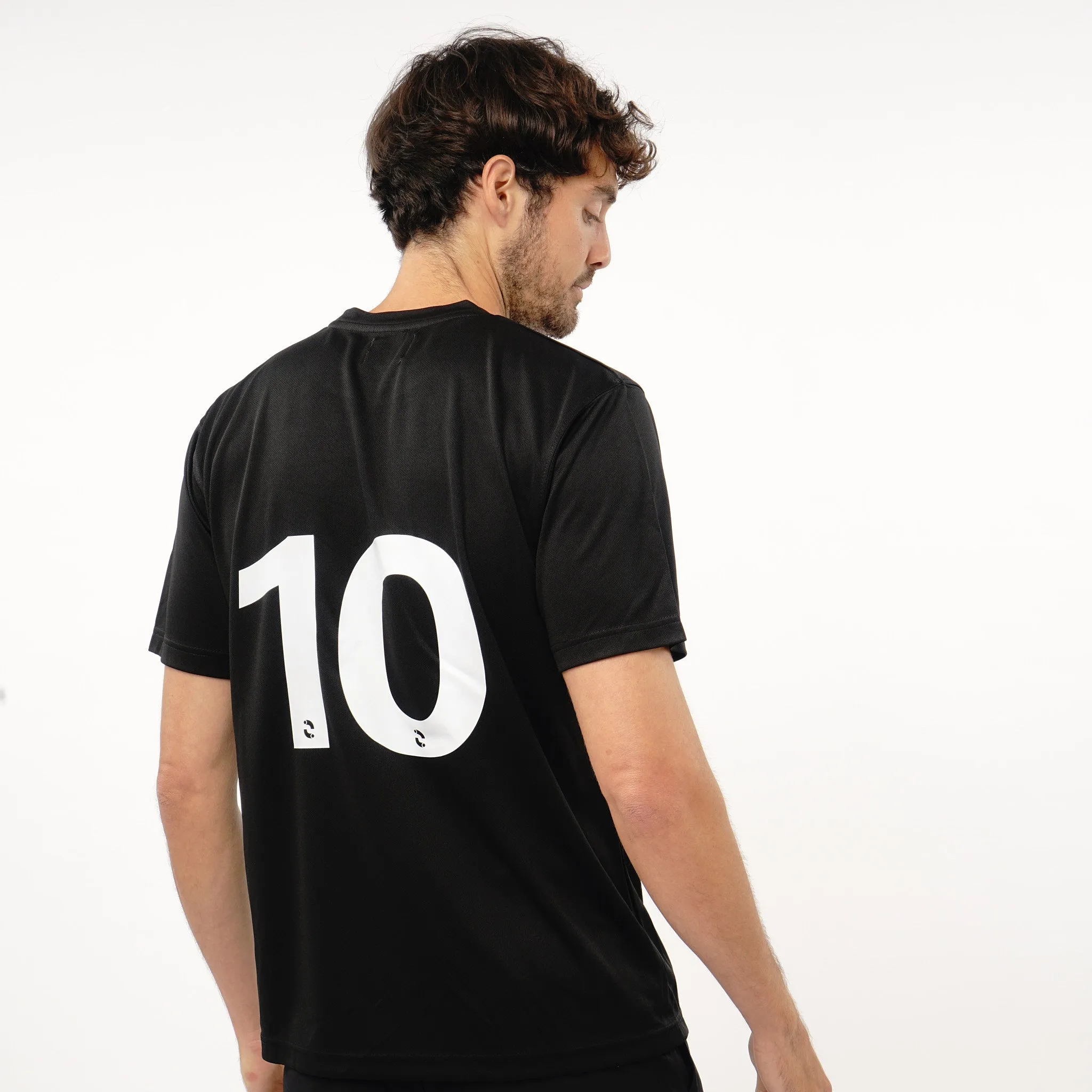 Omnitau Men's Core Football Crew Neck Shirt - Black