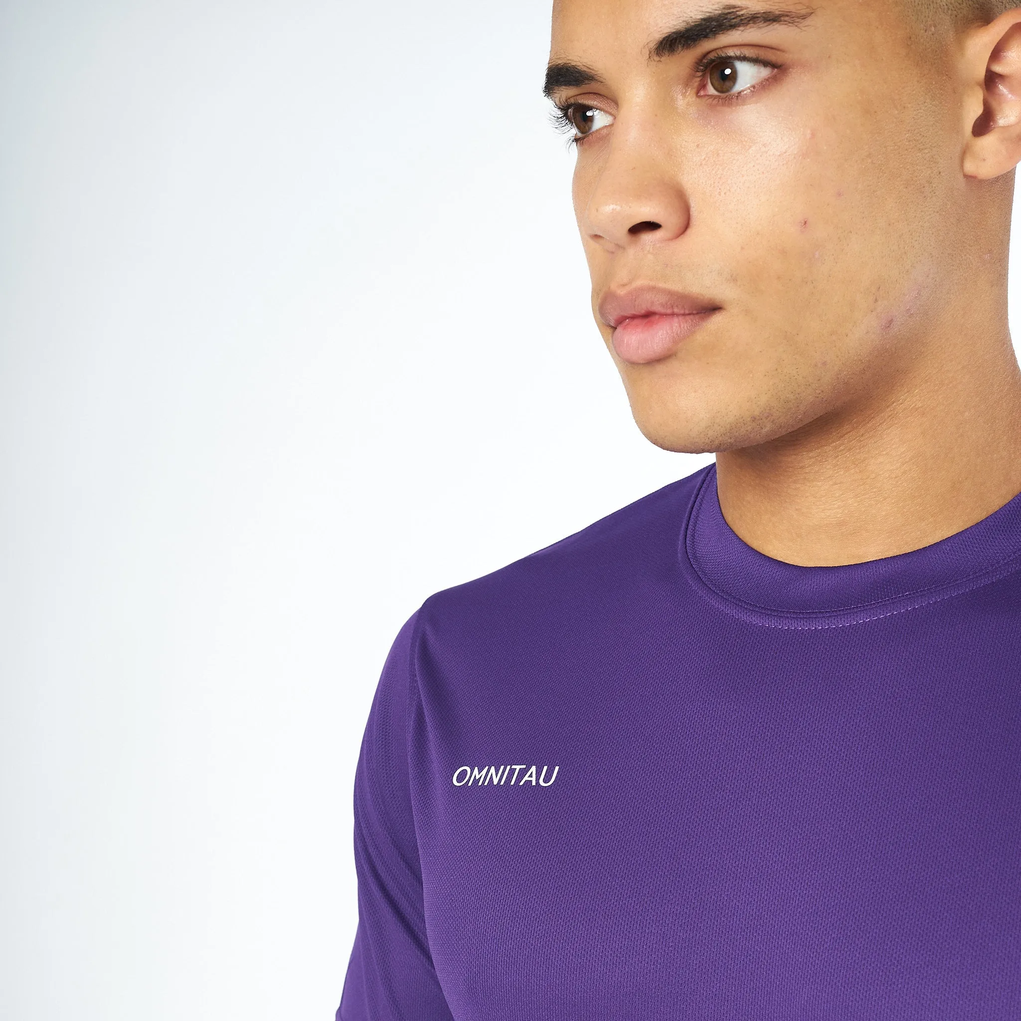 Omnitau Men's Team Sports Breathable Technical T-Shirt - Purple