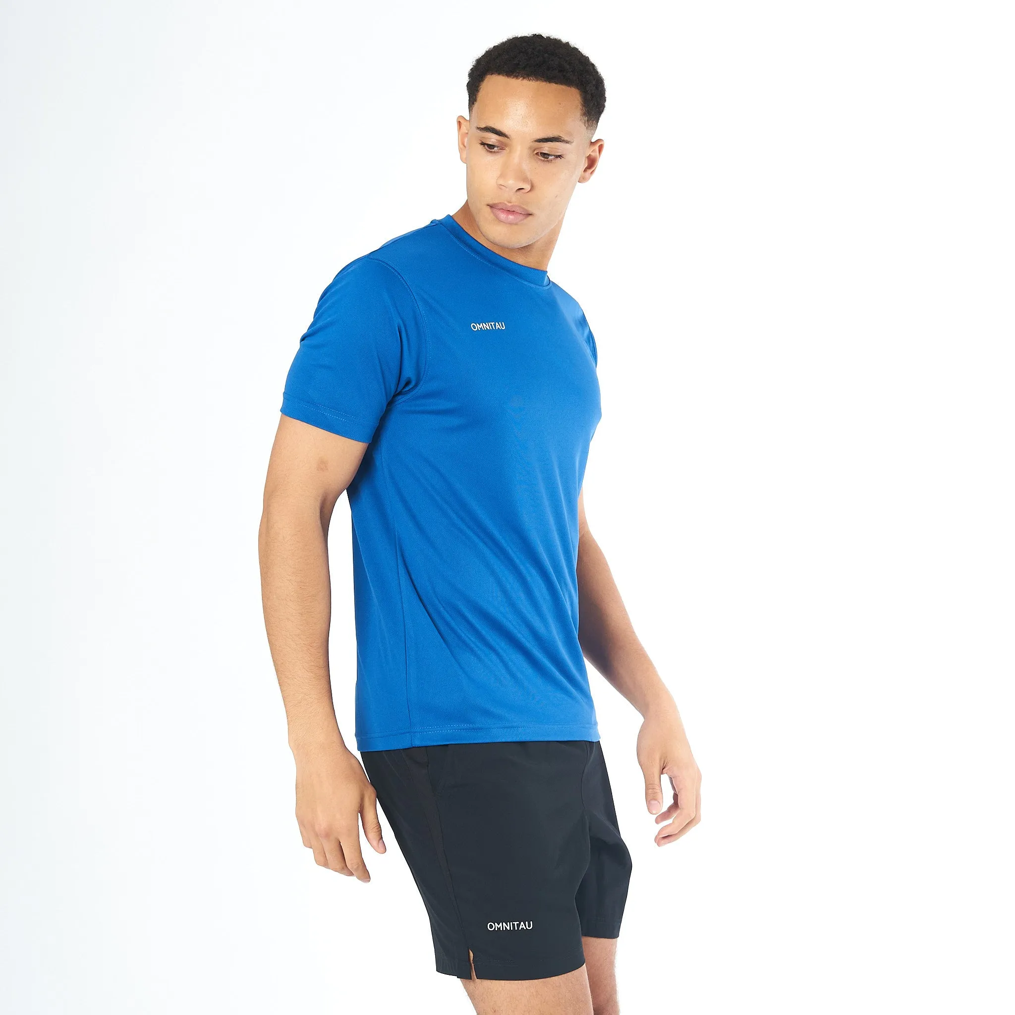 Omnitau Men's Team Sports Breathable Technical T-Shirt - Royal Blue
