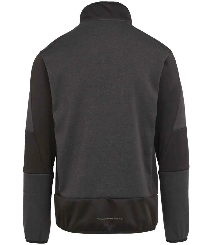Regatta E-Volve Unisex Knit Effect Midlayer Top | Ash/Black