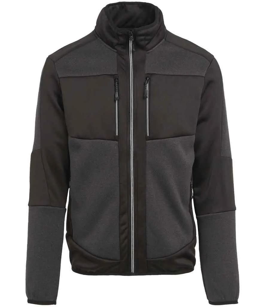 Regatta E-Volve Unisex Knit Effect Midlayer Top | Ash/Black