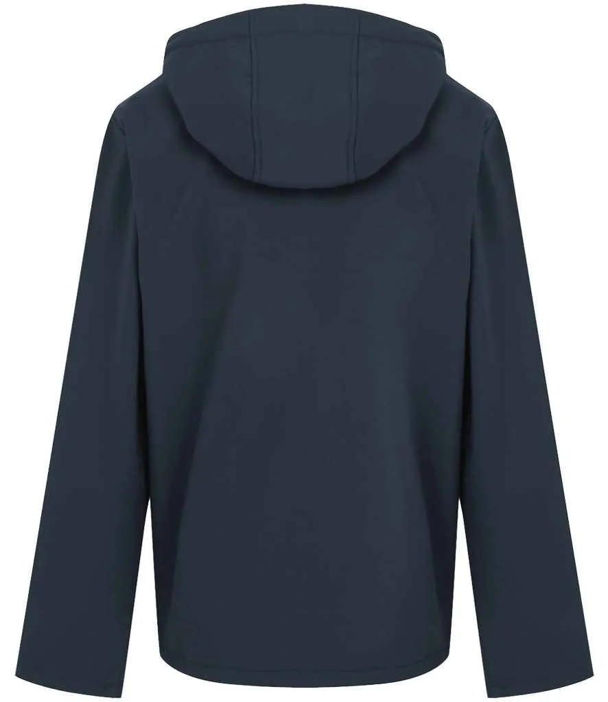 Regatta Navigate Two Layer Hooded Soft Shell Jacket | Navy/French Blue