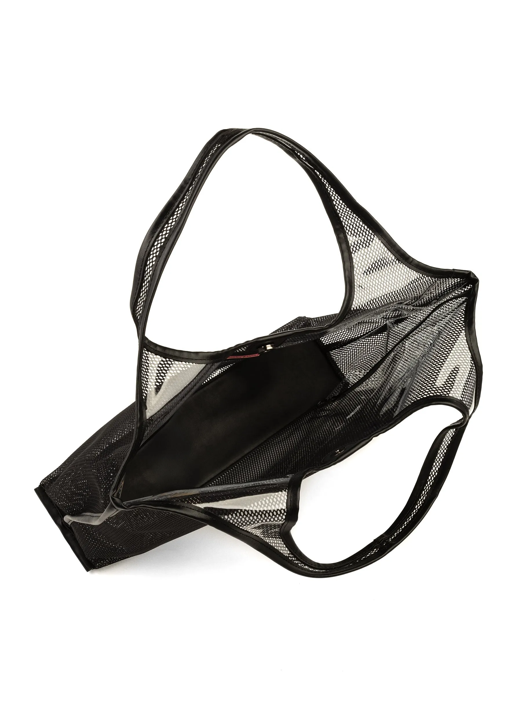 Roxy Black Mesh Tote - Haute Shore