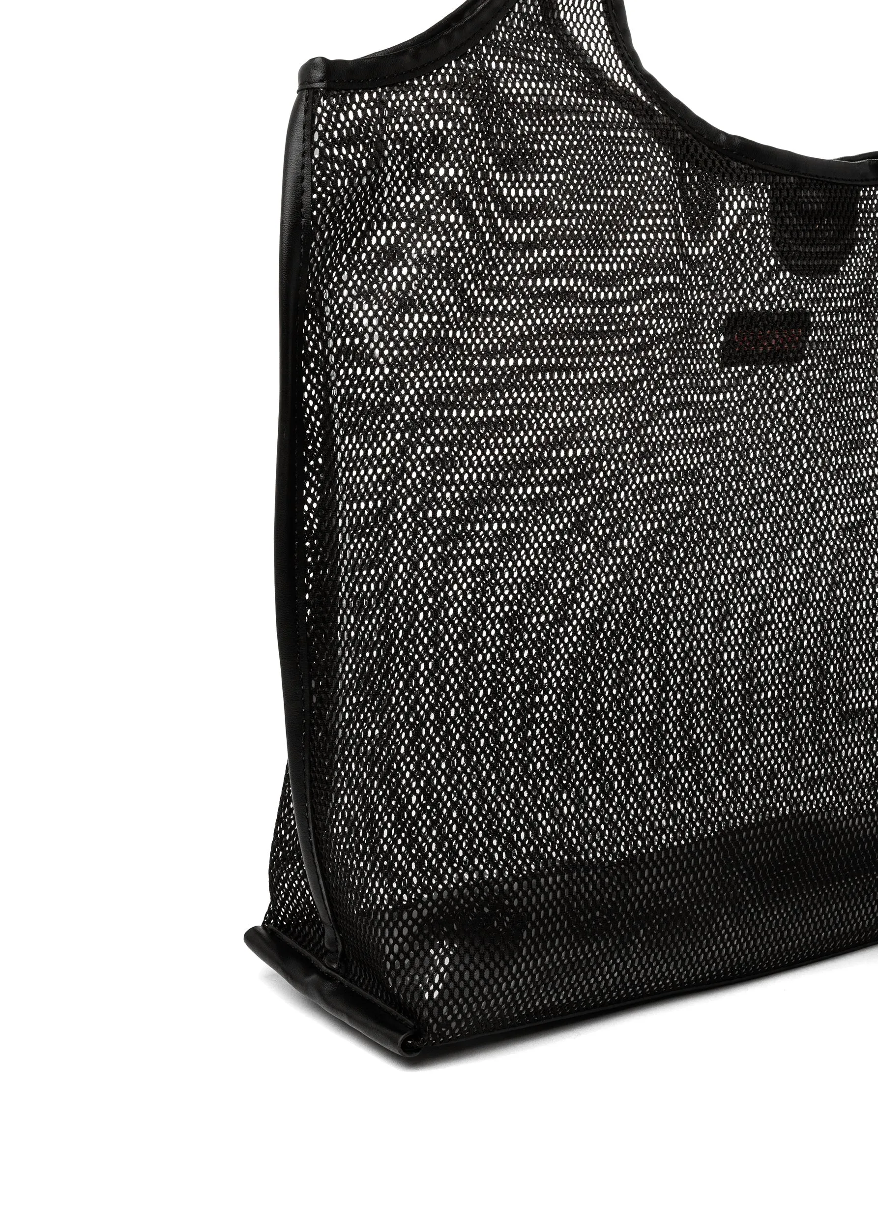 Roxy Black Mesh Tote - Haute Shore