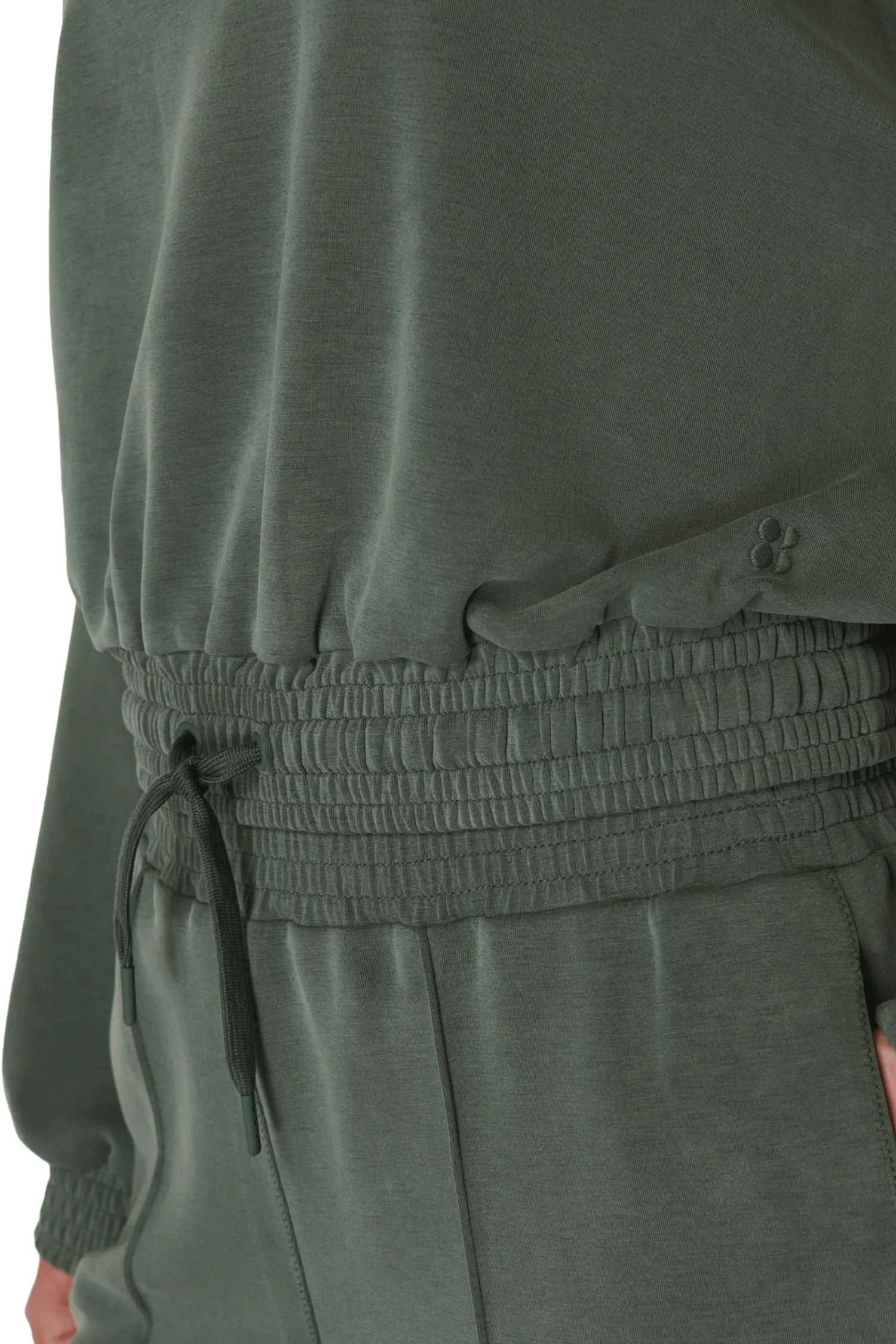 Sand Wash CloudWeight Crop Hoodie