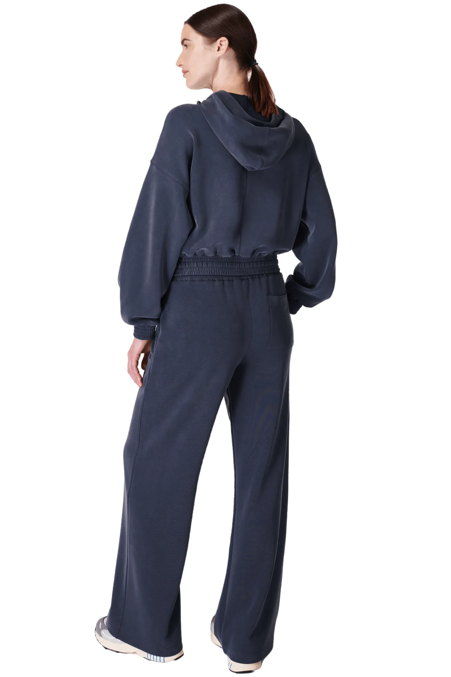 Sand Wash CloudWeight Crop Hoodie