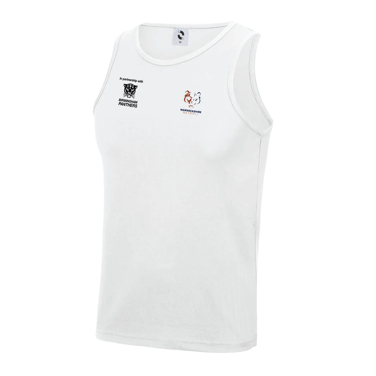 Warwickshire Netball Club Kid's Team Sports Breathable Vest - White