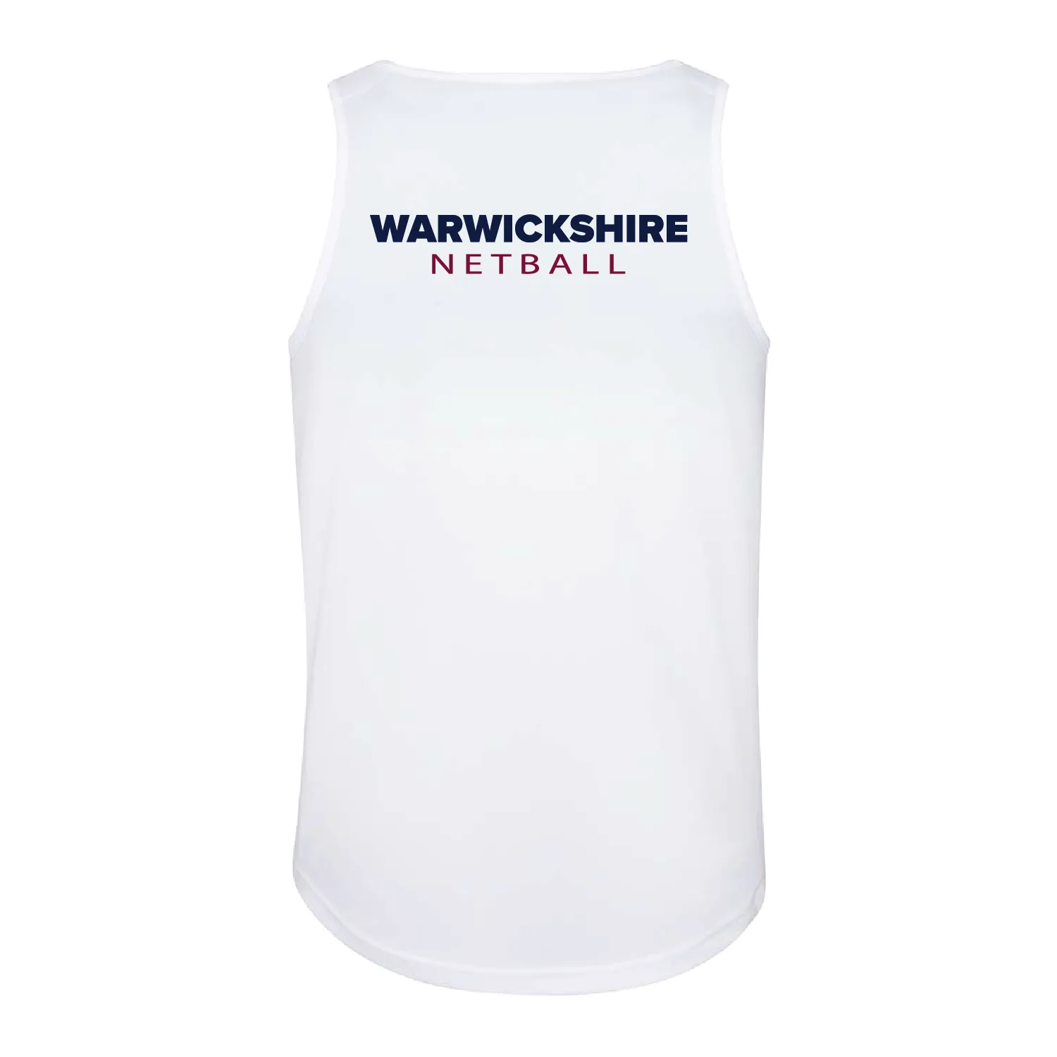 Warwickshire Netball Club Women's Team Sports Breathable Vest - White